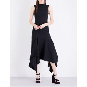 Solace London Klara High-Neck Crepe Dress Size 2